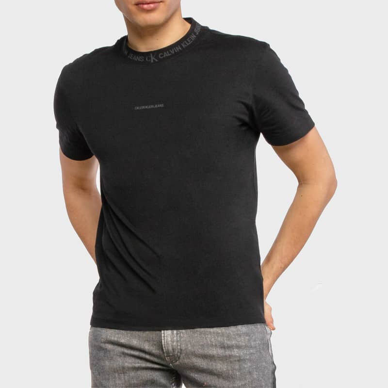 Pánské černé triko Calvin Klein 25642