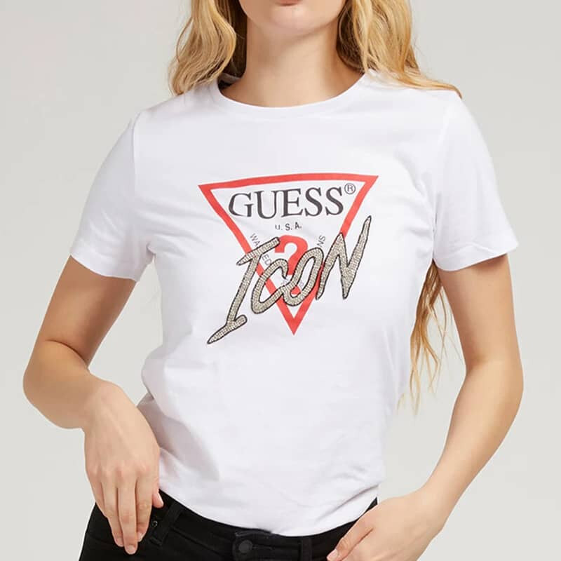 Dámské bílé triko Guess 25951