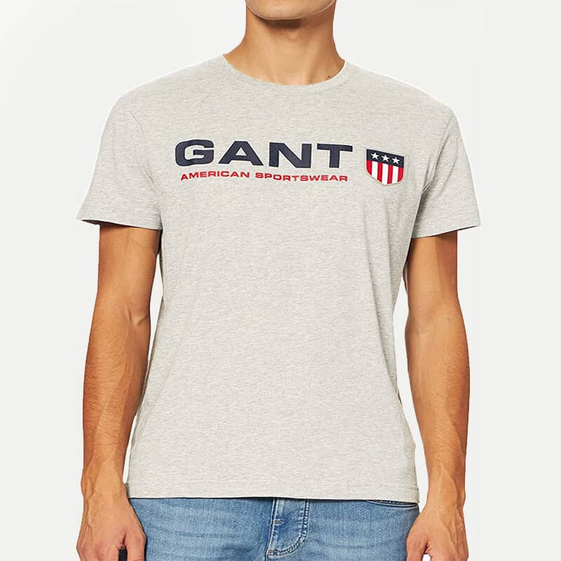 Pánské šedé triko Gant 25921