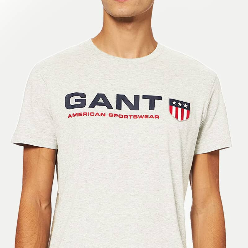 Pánské šedé triko Gant 25921