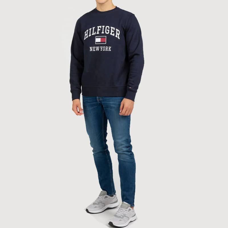 Pánská modrá mikina Tommy Hilfiger Modern Varsity 47065