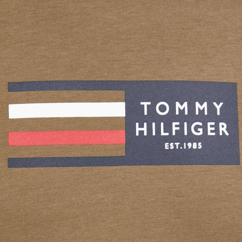 Pánské hnědé triko Tommy Hilfiger 47357