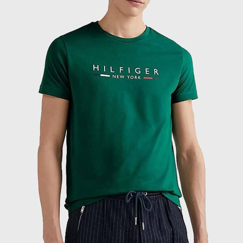 Pánské zelené triko Tommy Hilfiger 47498