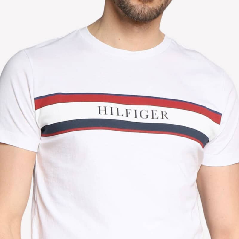 Pánské bílé triko Tommy Hilfiger 53771