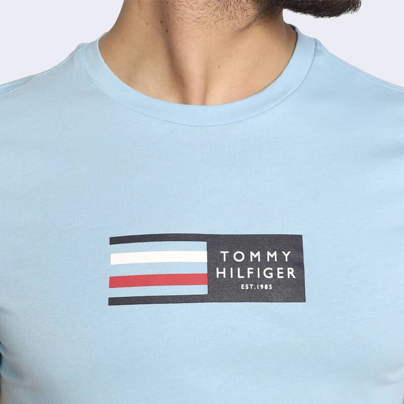 Pánské světle modré triko Tommy Hilfiger 53723