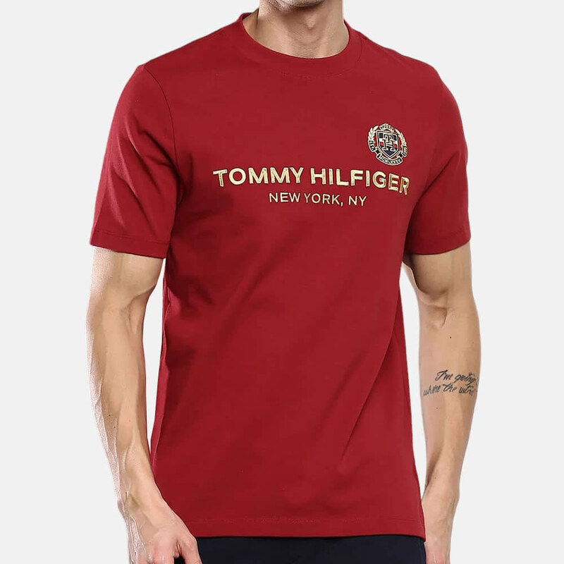 Pánské vínové triko Tommy Hilfiger 54153