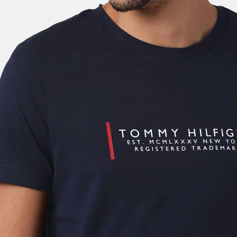 Pánské modré triko Tommy Hilfiger 55458