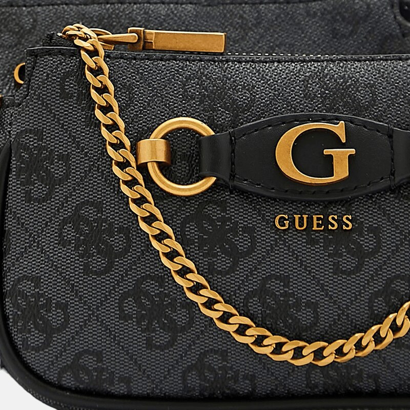 Černá kabelka Guess Izzy Double Crossbody pouch 55452