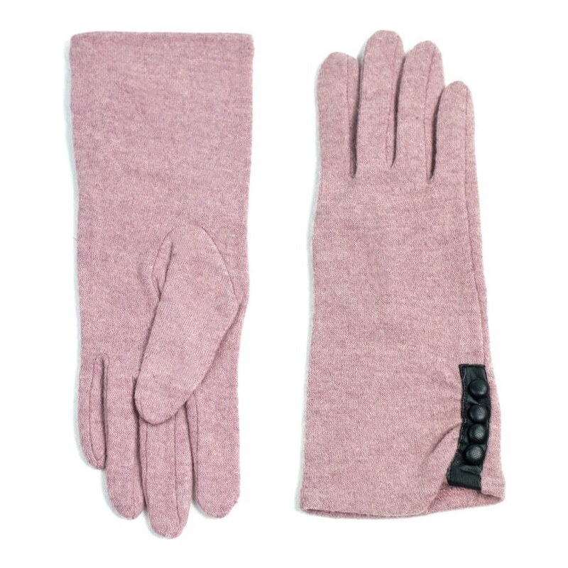 Art of Polo Dlouhé rukavice s knoflíky růžové