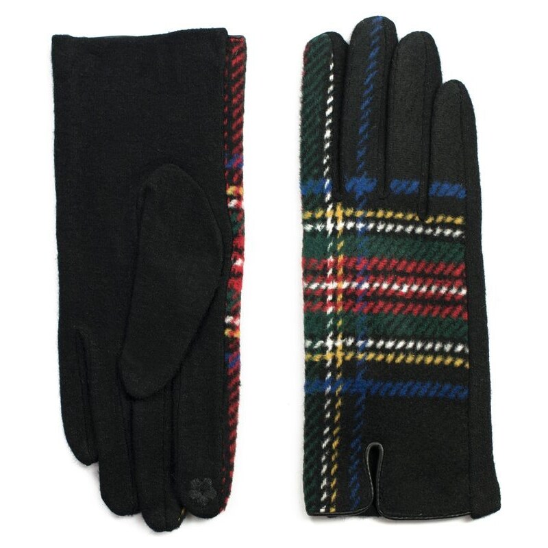 Art of Polo Teplé rukavice Sedmikrásky černé