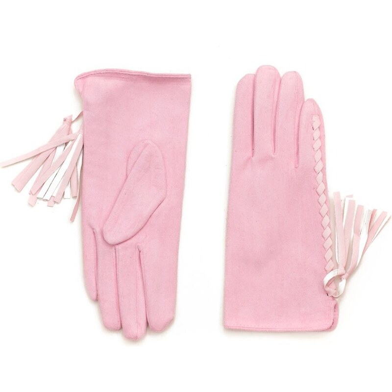 Art of Polo Hezké růžové rukavice