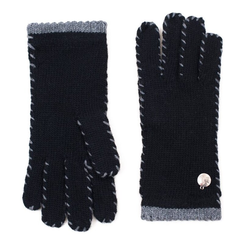 Art of Polo Černé lemované prstové rukavice