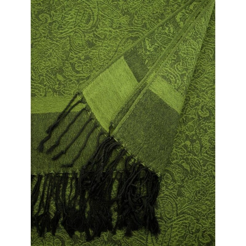 Art of Polo Dámský zelený šál s orientálním vzorem