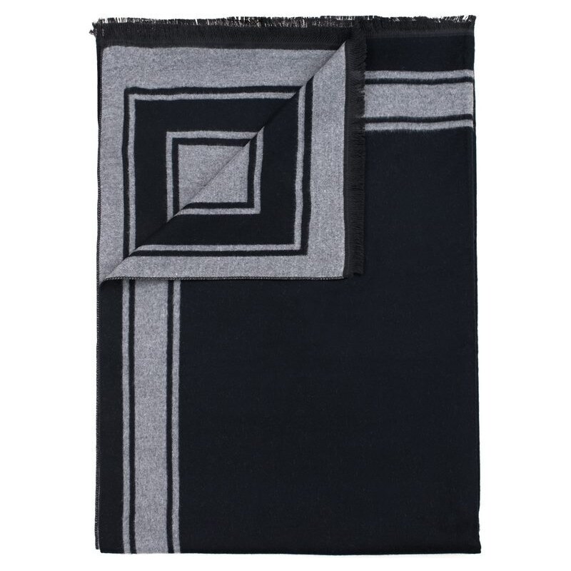 Art of Polo Šál s geometrickým lemem černý