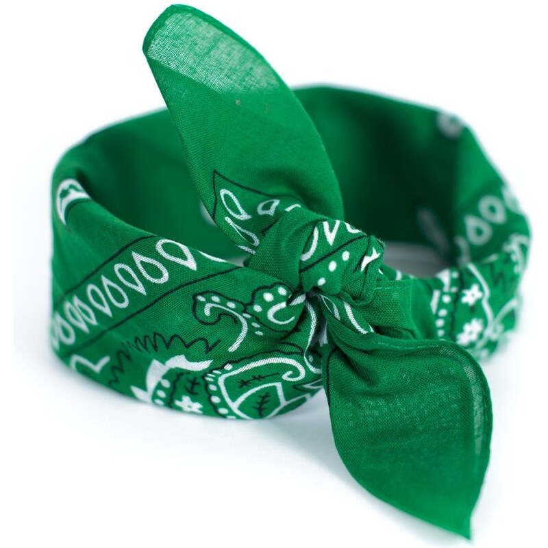 Art of Polo Zelený šátek do vlasů pin-up bandana