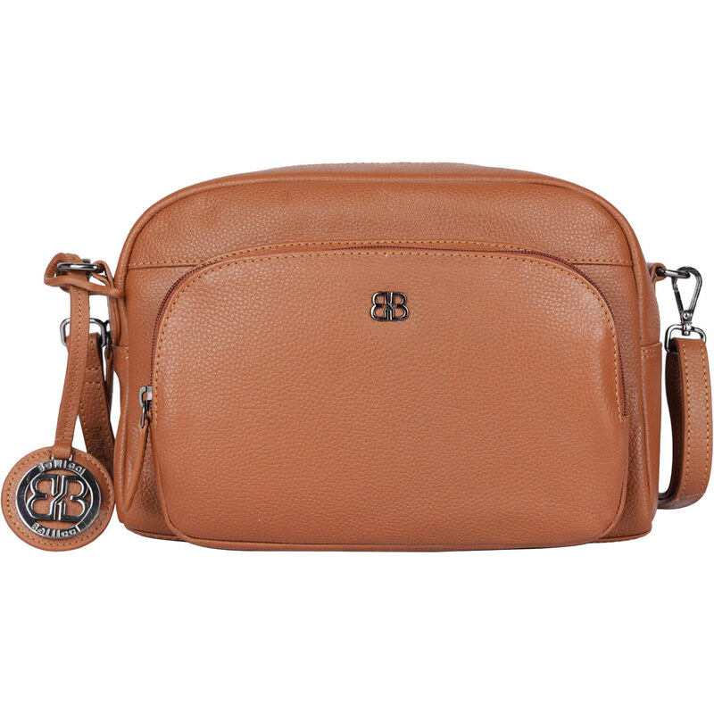 Dámská kožená crossbody kabelka Bellicci Norra - koňak