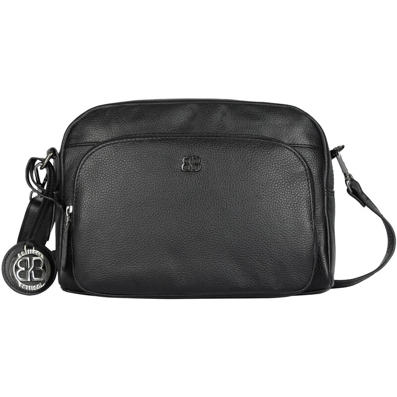 Dámská kožená crossbody kabelka Bellicci Norra - černá