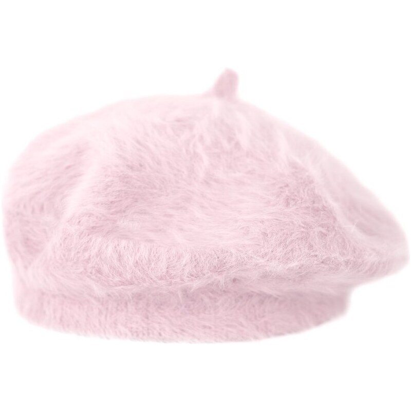 Art Of Polo Angorový baret s anténkou světle růžový 84902830