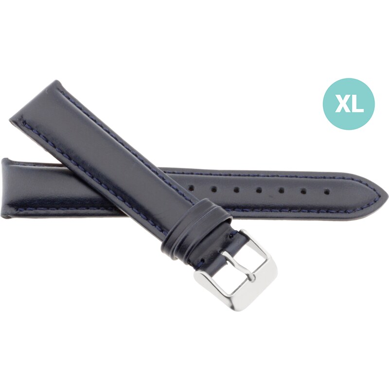JVD Pánský kožený modrý řemínek na hodinky JVD R35009/20XL