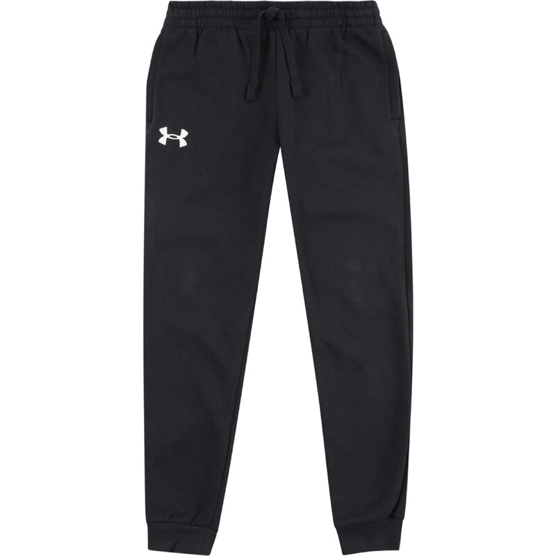 UNDER ARMOUR Sportovní kalhoty černá / bílá