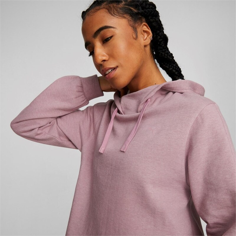 Puma STUDIO FLEECE HOODIE purple