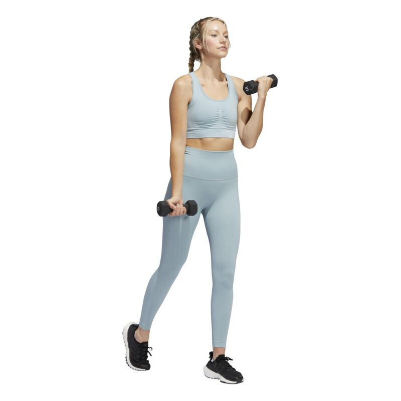 Sportovní podprsenka FORMOTION SCULPT MEDIUM SUPPORT BRA HE2109 modrá - Adidas