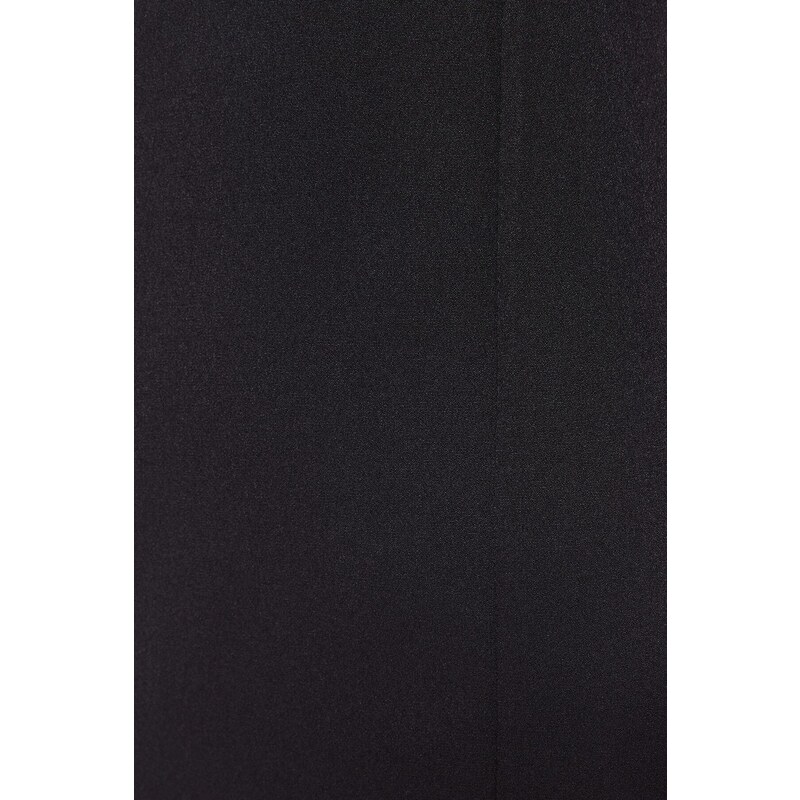 Trendyol černé tkané tkané šaty na jedno rameno