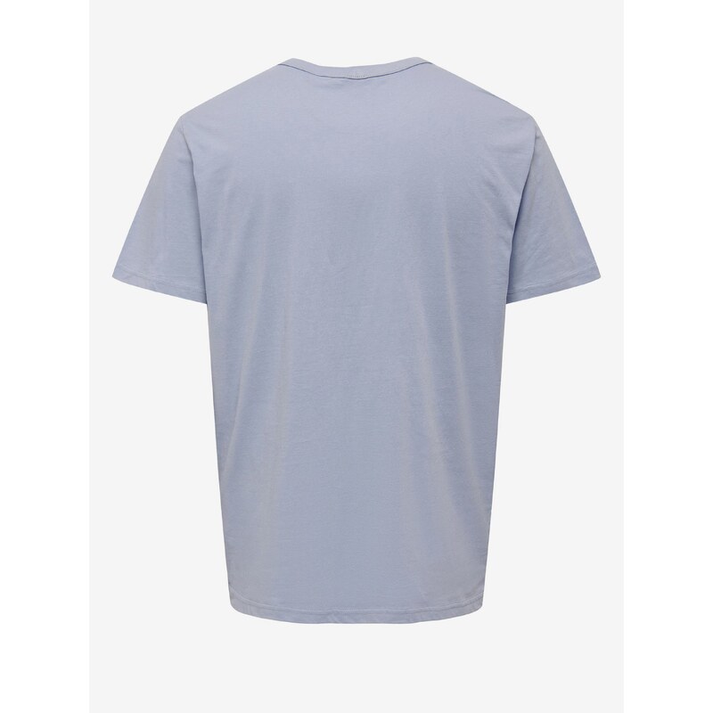 Světle modré pánské tričko ONLY & SONS Todd - Pánské