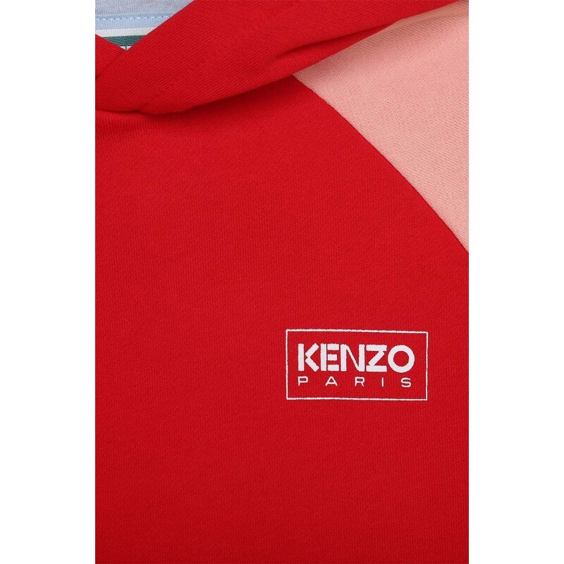 Dívčí šaty Kenzo Kids červená barva, mini