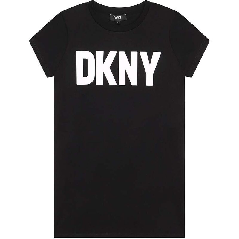 Dívčí šaty Dkny zelená barva, mini