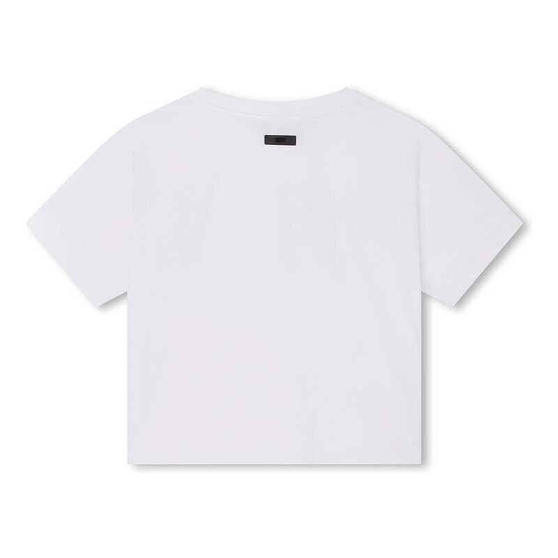 Dětské bavlněné tričko Dkny bílá barva