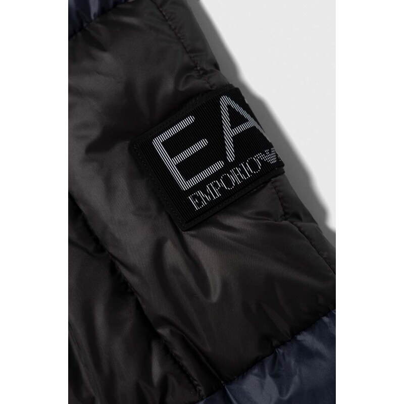 Dětská bunda EA7 Emporio Armani tmavomodrá barva