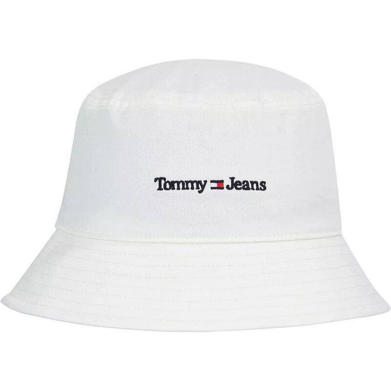 Tommy Jeans dámský klobouk bílý s logem