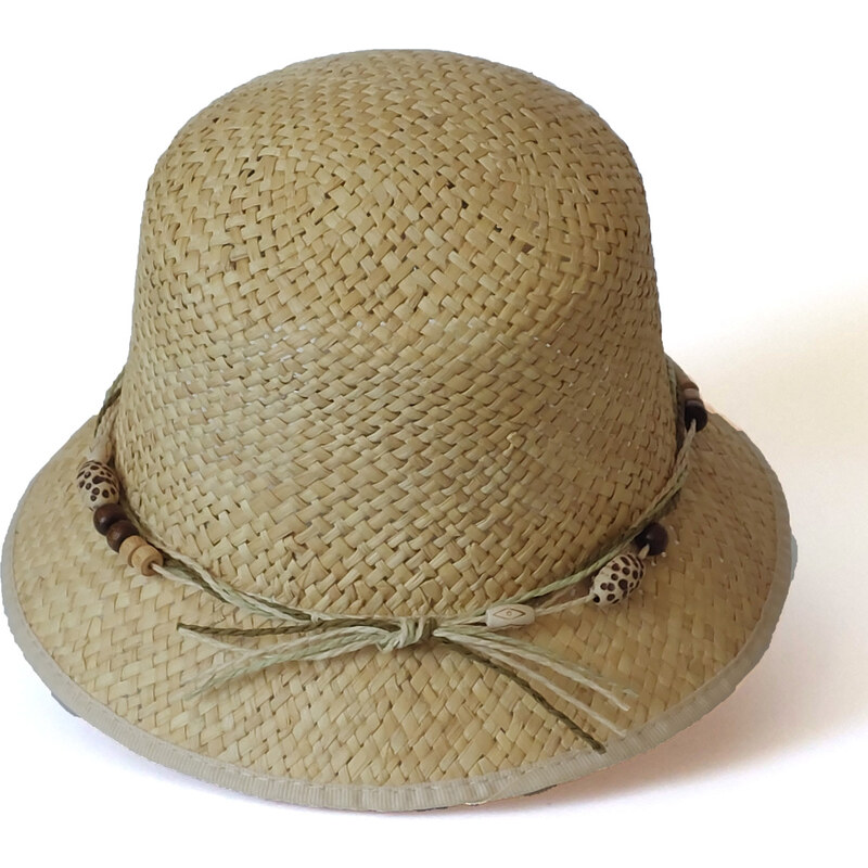 KRUMLOVANKA Letní dámský klobouk Bucket z trávy Paglia P-0005