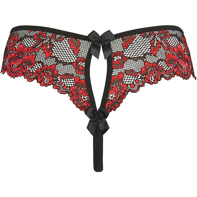 Sexy tanga model 17680244 černá/červená - Axami