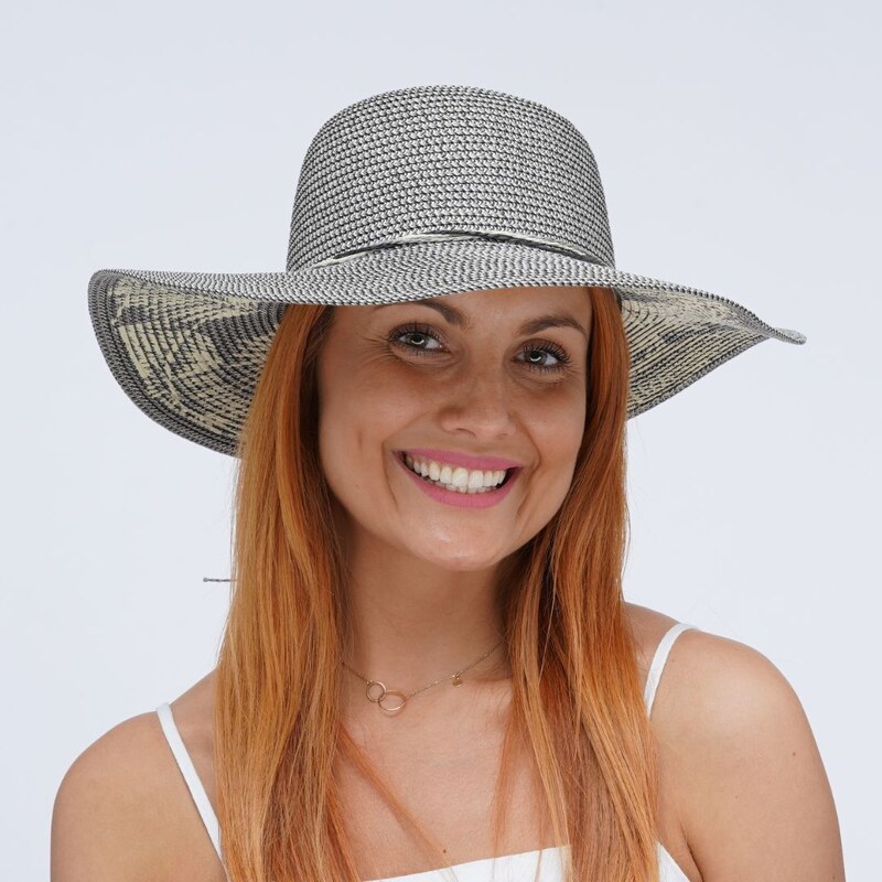 KRUMLOVANKA Šedý letní dámský klobouk Fa-42644