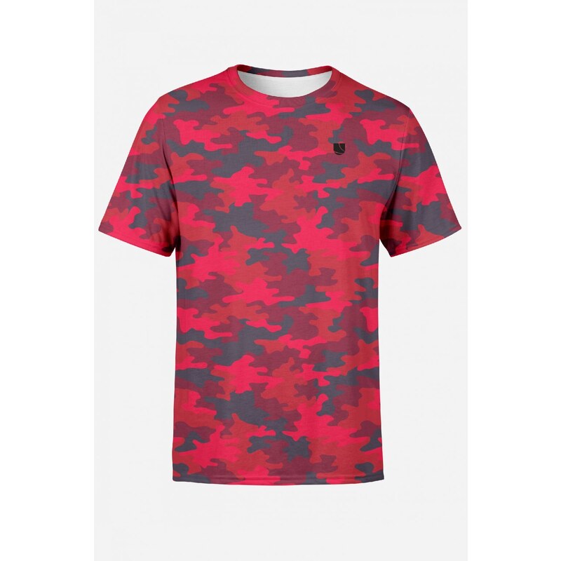 UTOPY Pánské sportovní tričko Art of Camo Red