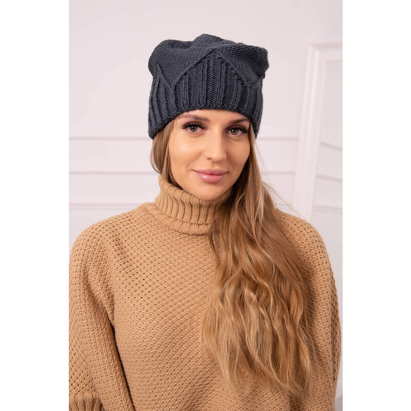 K-Fashion Dámská čepice Liliana K375 graphite