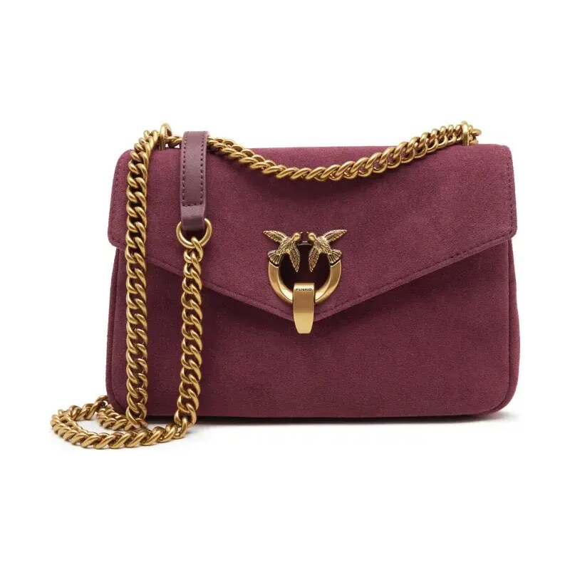 Pinko Kůžoná kabelka na rameno CUPIDO MESSENGER CLASSIC SUEDE