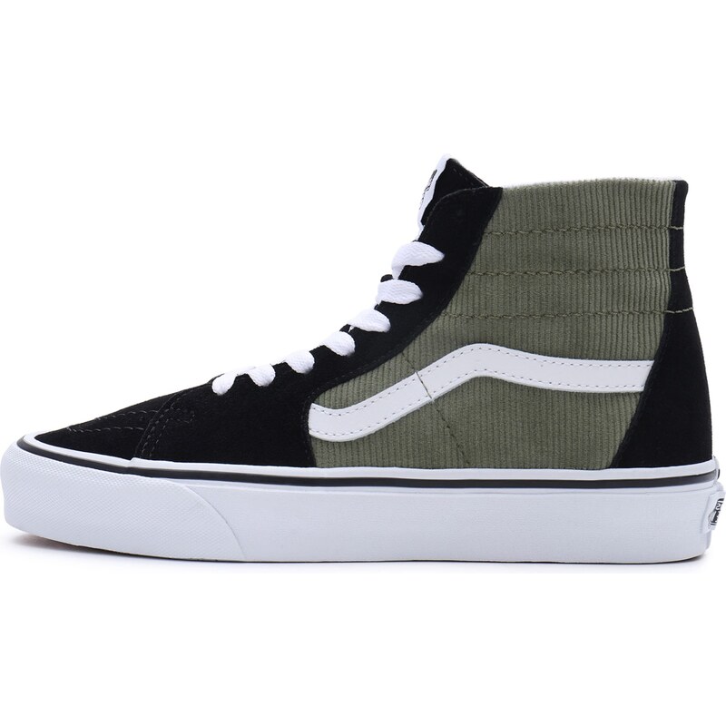 VANS Kotníkové tenisky SK8-Hi tmavě zelená / černá / bílá