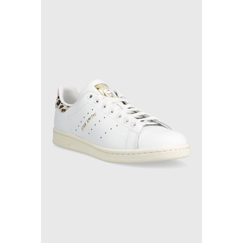 Kožené sneakers boty adidas Originals Stan Smith bílá barva, IE4634