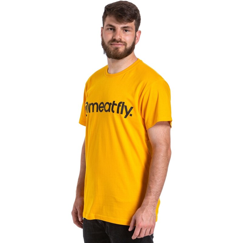 Tričko Meatfly MF LOGO T-SHIRT Deep žlutá XXL