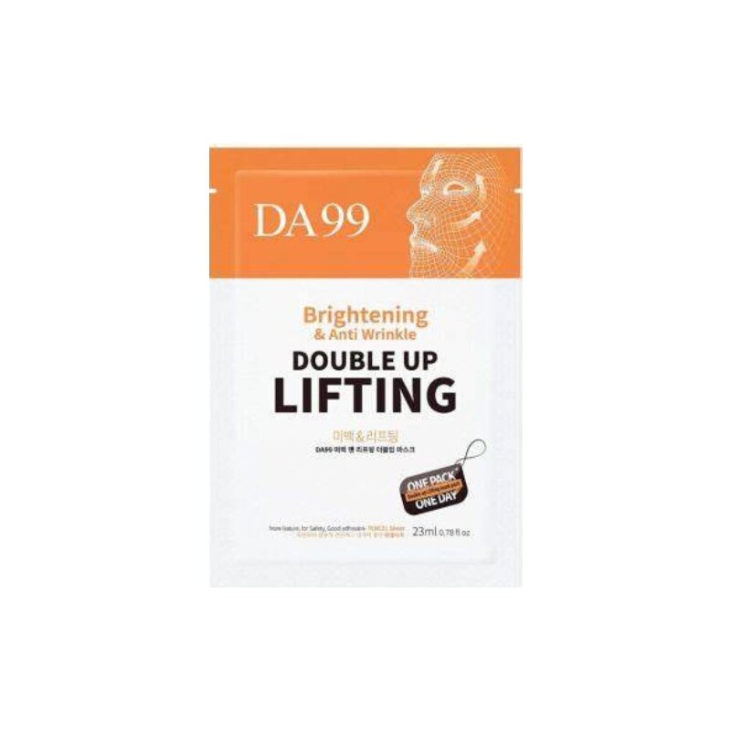 DA99 - BRIGHTENING AND LIFTING DOUBLE UP MASK - Korejská prémiová chitosanová maska 1 ks 23 ml