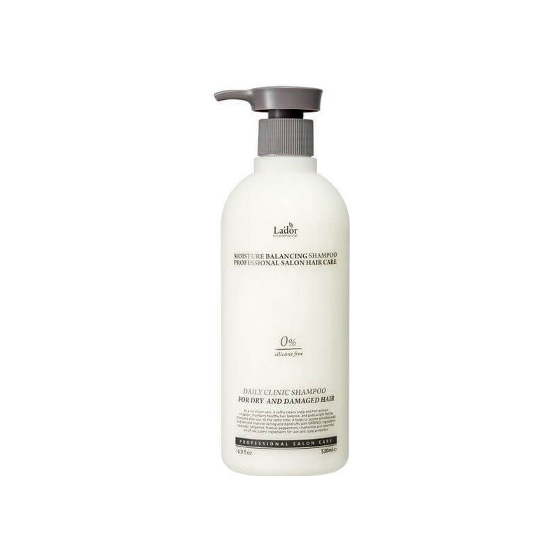 LADOR - MOISTURE BALANCING SHAMPOO - Korejský šampon na suché vlasy 530 ml