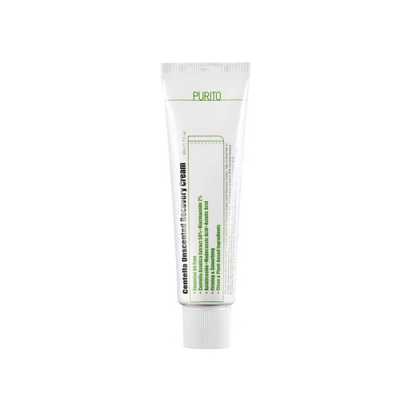 PURITO - CENTELLA UNSCENTED RECOVERY CREAM - pleťový krém 50 ml