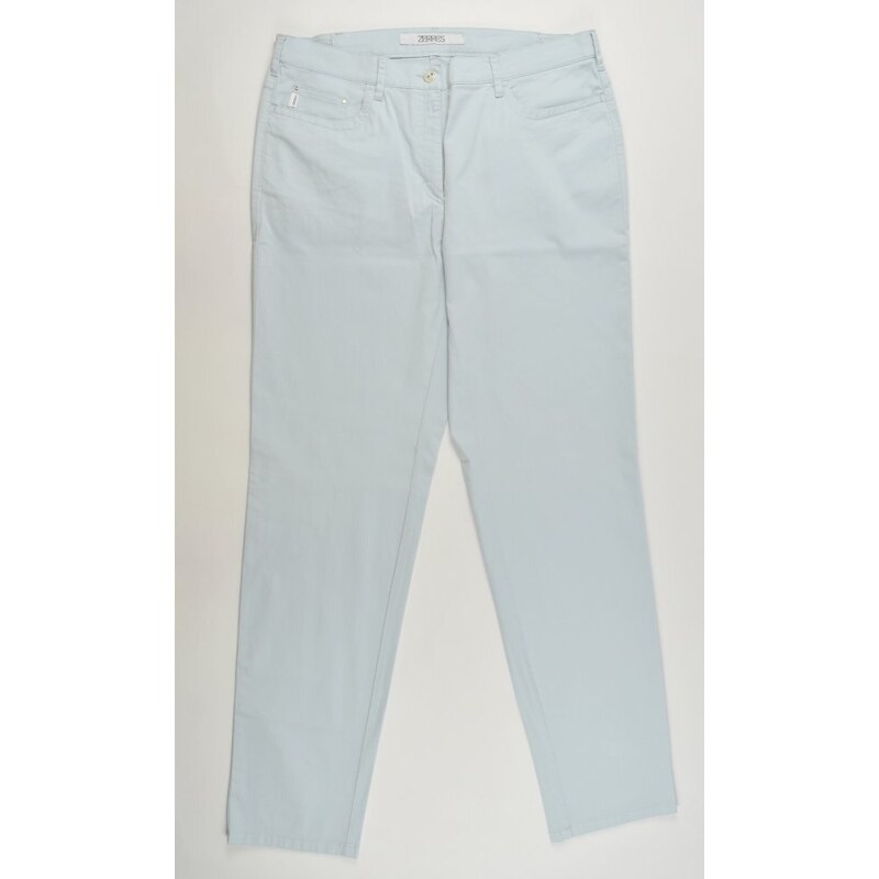 ZERRES GRETA lehké plátěné kalhoty - světle modré L34
