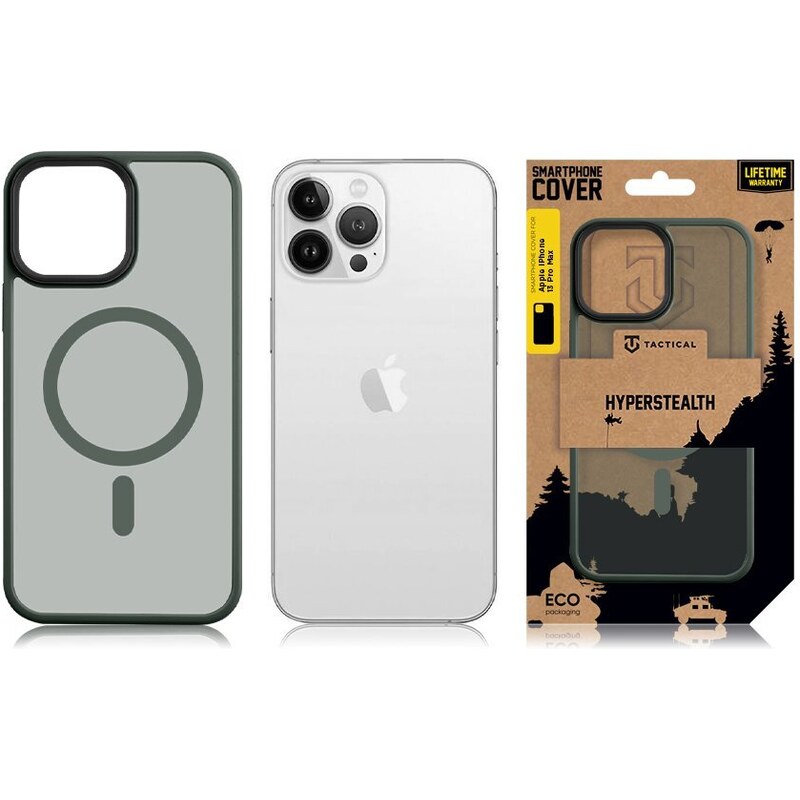 Ochranný kryt pro iPhone 13 Pro MAX - Tactical, MagForce Hyperstealth Forest Green
