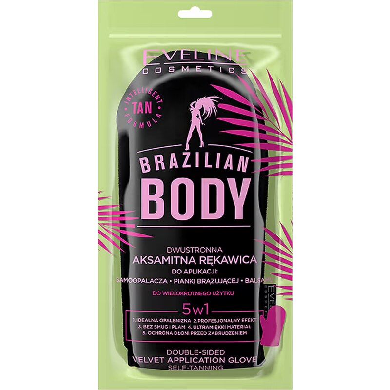 Eveline cosmetics Brazilian body Oboustranná sametová rukavice