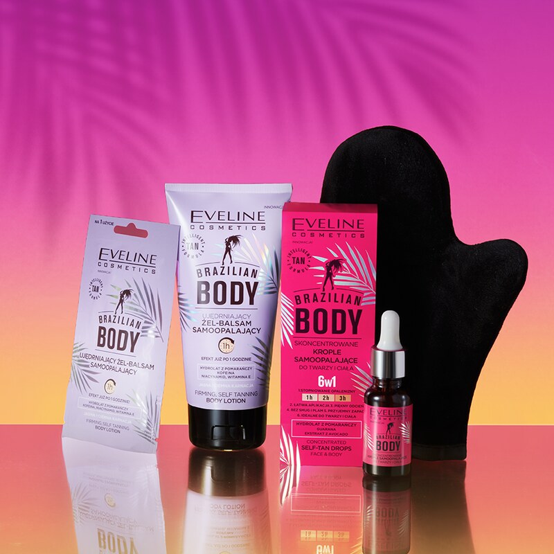 Eveline cosmetics Brazilian body Oboustranná sametová rukavice