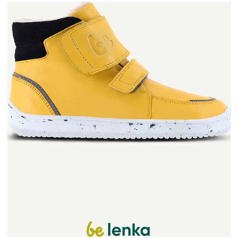 BeLenka Dětské zimní barefoot boty Be Lenka Panda 2.0 - Cheese Yellow